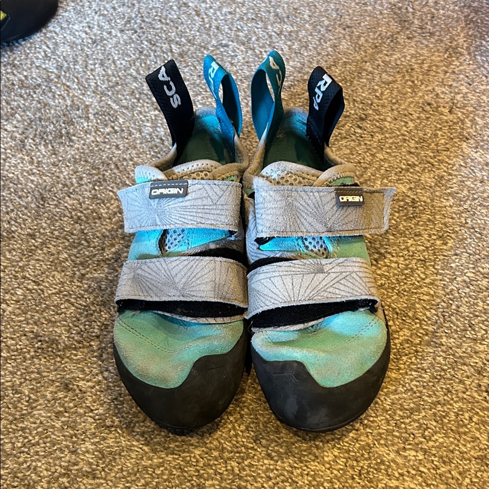 Scarpa Kids Sneakers - Aqua and Gray